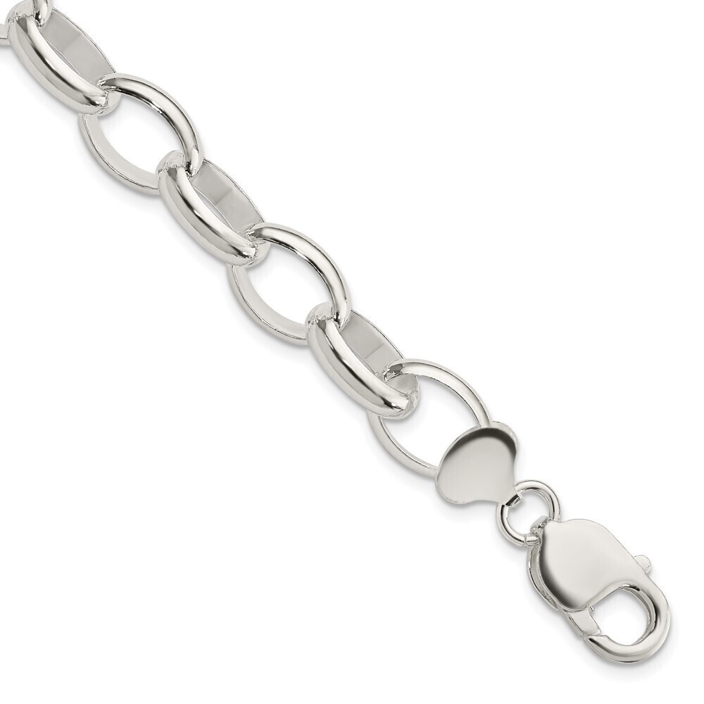 Kazi Luxury Sterling Silver Rolo Bracelet